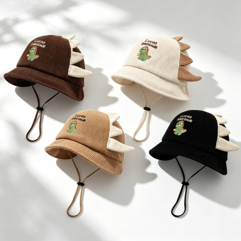 Bucket Hat Cotton - قبعة شمسية لطيفة للأطفال، خفيفة الوزن