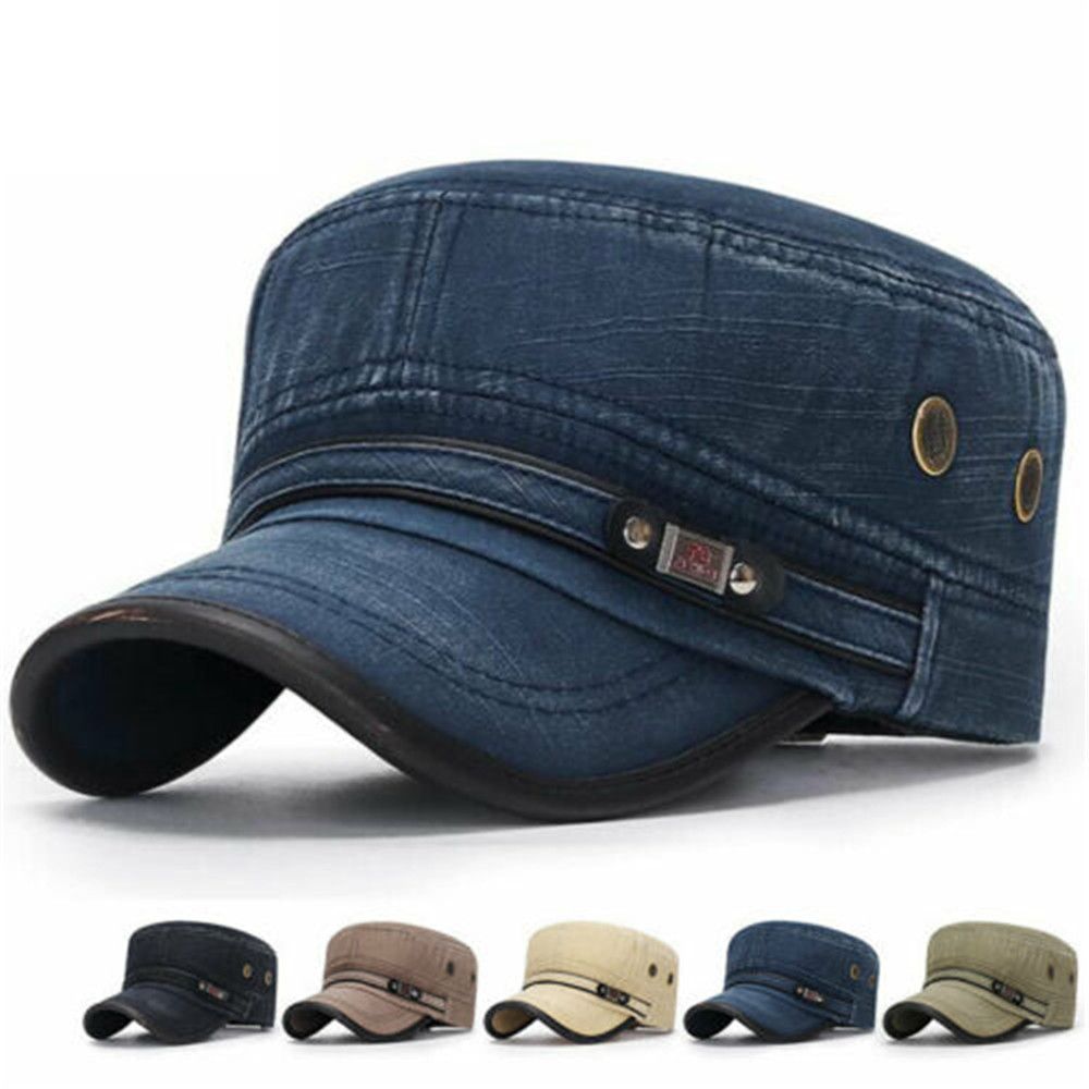 Snapback Hat Flat - قبعات عسكرية للرجال قابلة للتنفس ،