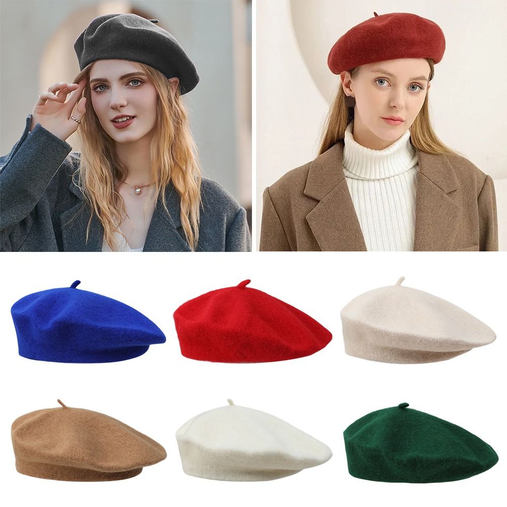 Beret French Wool - قبعة صوف فرنسية للجنسين ، قبعة