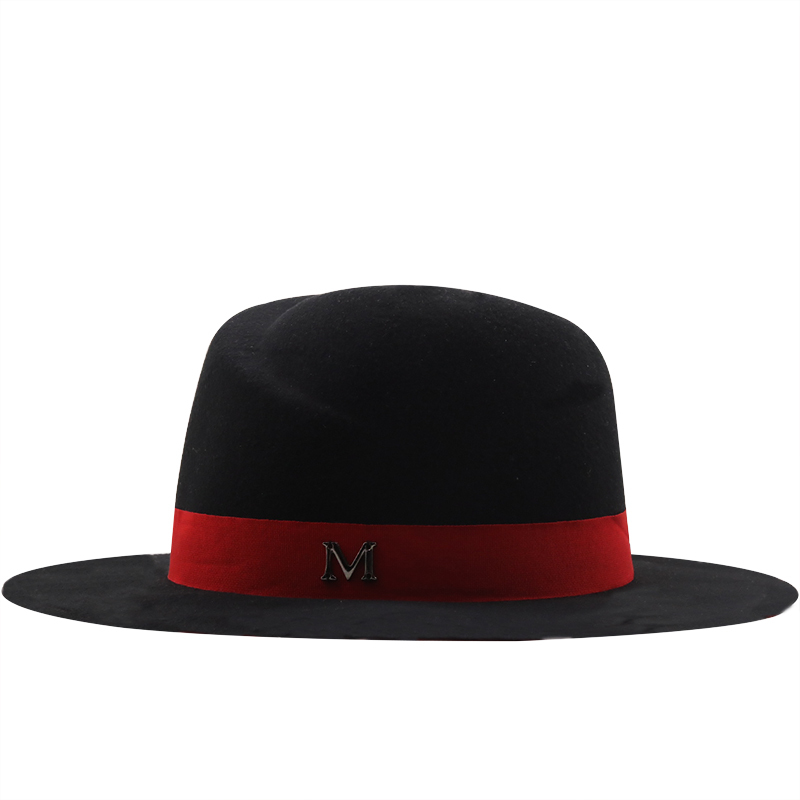 جديد الخارجي الأسود الداخلية و - مراجعة Fedora Hat Wool وسعره