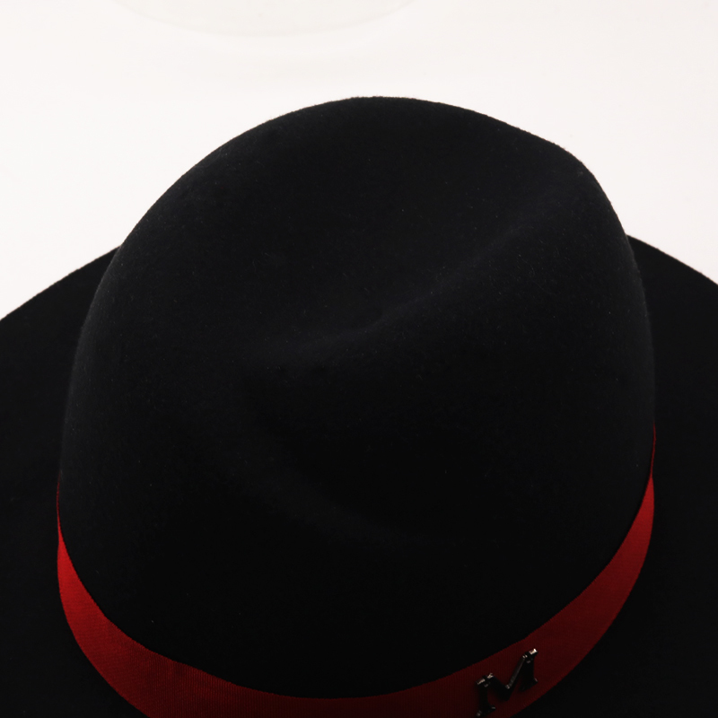 جديد الخارجي الأسود الداخلية و - مراجعة Fedora Hat Wool وسعره
