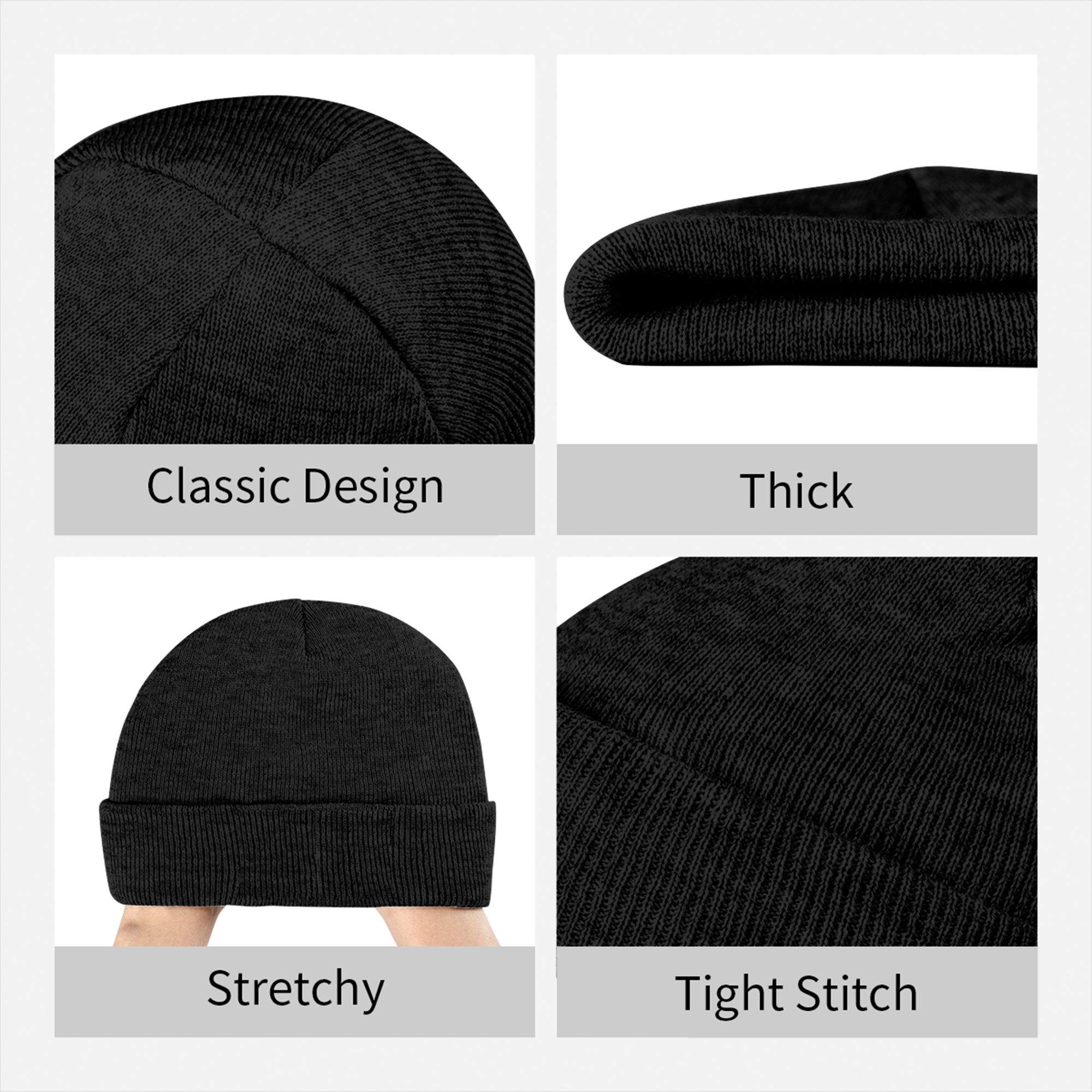 قبعات شتوية دافئة للرجال والنس - مراجعة Beanie Cuffed Knit وسعره
