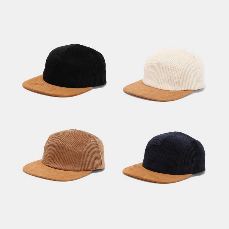 قبعة ريترو من قماش الكوردروي ب - مراجعة Corduroy Cap 5 Panel وسعره